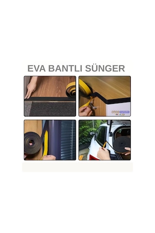 Eva Neopren Conta Sünger Bantlı Sızdırmazlık Bandı 3mm Kalınlıkta 30mmx20mt