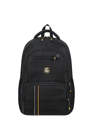Seventeen Unisex Suya Dayanıklı Çok Bölmeli Laptop, Okul Ve Günlük Kullanım Sırt Çantası 4904 Siyah-sarı