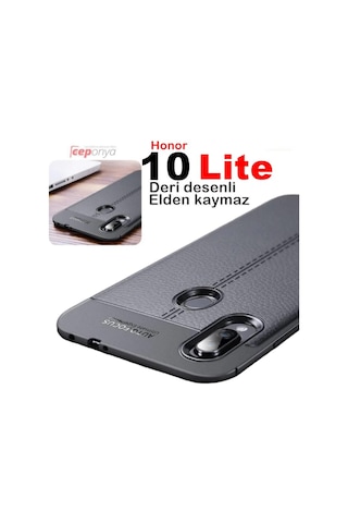 Honor 10 Lite Kamera Korumali Deri Desenli Kaliteli Kilif 325049529 - Renk Seçimi-Kampanya / Gri-Nano Ekran Koruyucu (+25 Tl)
