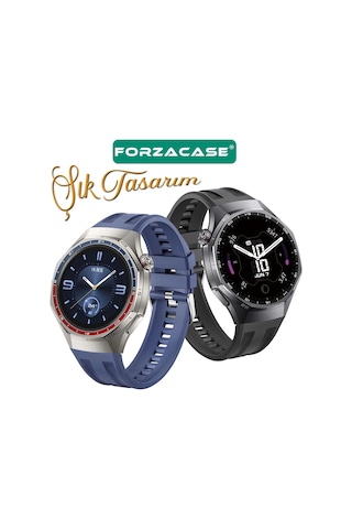 Forzacase Huawei Watch Gt 6 Pro 46mm İle Uyumlu Özel Tasarım Tokalı Silikon Kordon Kayış - Fc1175