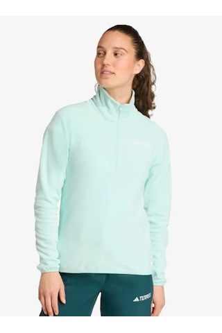 Adidas Jm3118 Multi Essentials 1/2 Zip Fleece Kadın Polar Turkuaz