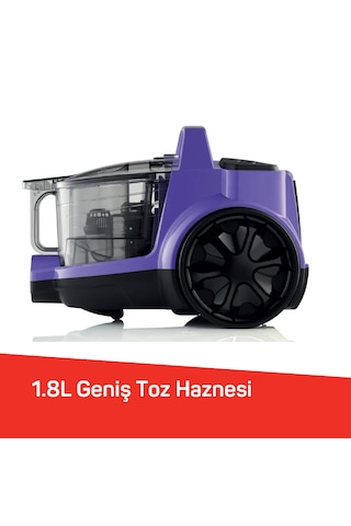 Arzum AR4070 Cleancompact Cyclone 890W HEPA Filtreli 1.8 litre Toz Torbasız Elektrikli Süpürge