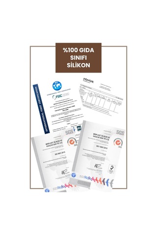 Silicolife Mama Kasesi Düz, Vakum Tabanlı Bebek Çocuk Eğimli Mama Tabağı Gıda Sertifikalı