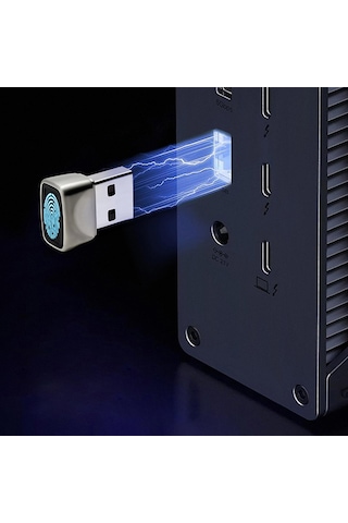 Fp300j Windows Hello Uyumlu Mini Usb Parmak İzi Okuyucu Windows 10/11 İçin Biyometrik Şifresiz Oturum Açma Cihazı