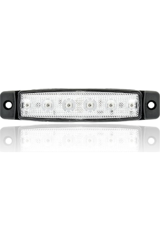 Sanel 12v Universal Parmak 6 Led Basamak Beyaz Sbb12w6
