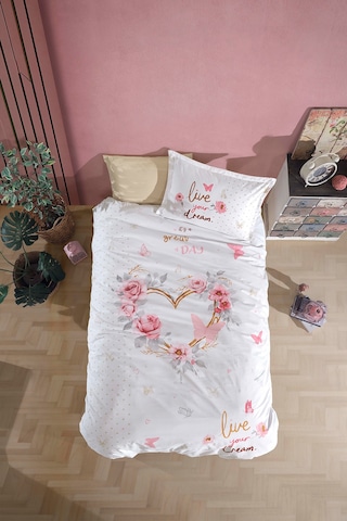 Clasy Dream Bej %100 Pamuk Tek Kişilik Nevresim Takımı Bej
