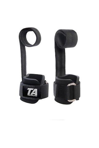 Torq Athletics Big Grip Pro Lifting Straps 2'li - Siyah Siyah