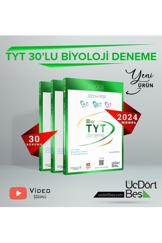 345-2024 Model 30'lu Tyt Biyoloji Denemesi