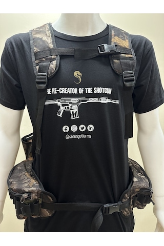 Tag Hunthink Çantalı Yelek/ Avcı Çantası Orman Kamuflaj