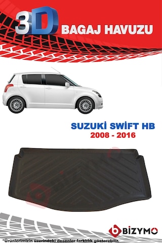 Suzuki Swift Hb 2008-2016 3D Bagaj Havuzu Bizymo Suzuki Swift Hb 2008-2016 3D Bagaj Havuzu Bizymo