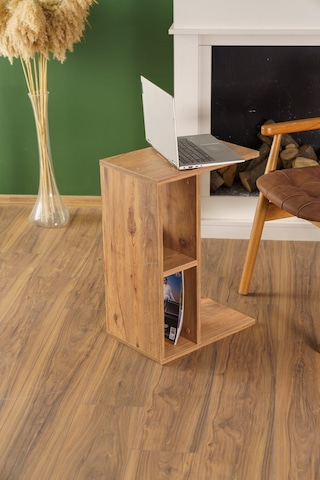 Raflı Yan Sehpa Koltuk Sehpası C Sehpa Zigon Sehpa Servis Sehpası Atlantik Çam