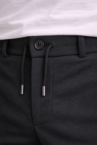 Wear Vexel Erkek Diagonel Mikro Dokulu Duble Paça Cepli Pantolon , Modern Kesim - Siyah Çok Renkli
