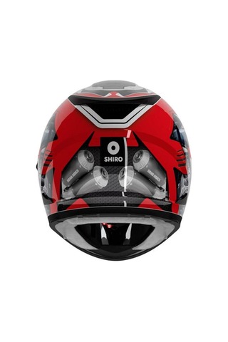 Shiro Sh-605 Sv Shadow Road Rider Full Face Motosiklet Kaskı Iridium Vizörlü Siyah - Kırmızı