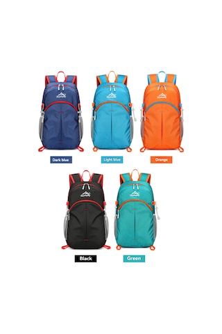 Maiyame Su Geçirmez Çıktı Çanta 20-30l: Hafif Nylon, Katlanabilir, Bisiklet & Dağcılık İçin, Çok Bölmeli, Dayanıklı Spor Sırt Çantası Siyah