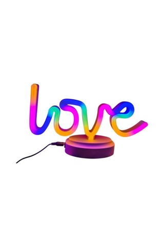 Zensaas41 Neon Işıklı Love Yazılı Masa Gece Lambası Zensaa56 Renkli 71250219