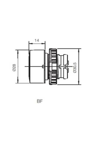 Weg Csw-bf3-10000000-3vf Yaylı Buton 1na Start Butonu Sarı