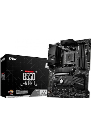 MSI B550-A Pro AMD B550 4400 MHz (OC) DDR4 Soket AM4 ATX Anakart