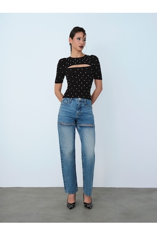 LOFT Slim Fit Kadın Bluz K.kol Lf2036515 Q1.v1 Siyah
