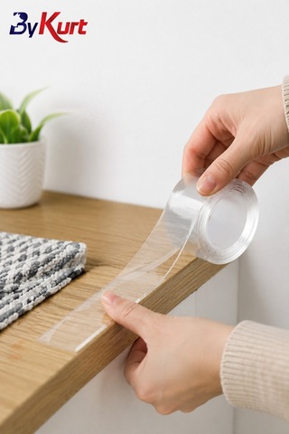 Sabitleme Bandı Çift Taraflı Nano Bant Güçlü Yapışkanlı Montaj