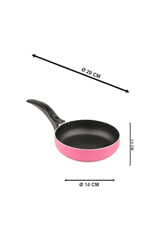 Doremcy 14 Cm Teflon Mini Sos Tavası Yapışmaz, Pratik, Renkli Çok Renkli