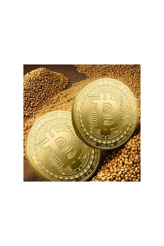 Bitcoin Altın Kaplama Koleksiyonluk Madeni Coin Anma Parası Benzersiz k