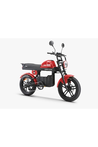 Ape Ryder Gibbon Ultra Pro 1000w Elektrikli Bisiklet Kırmızı Ayna ve El gazı