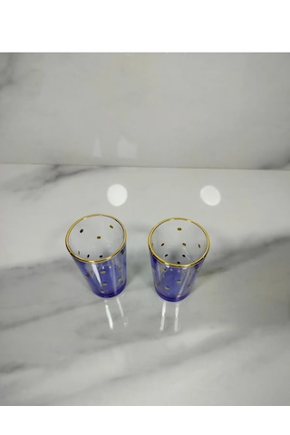 Chapelle - Points Dorés Gold 2 Li Kahve Yanı Bardağı Seti - 100ml