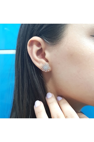 Lova Pırlanta Kar Tanesi Küpe - 3040107