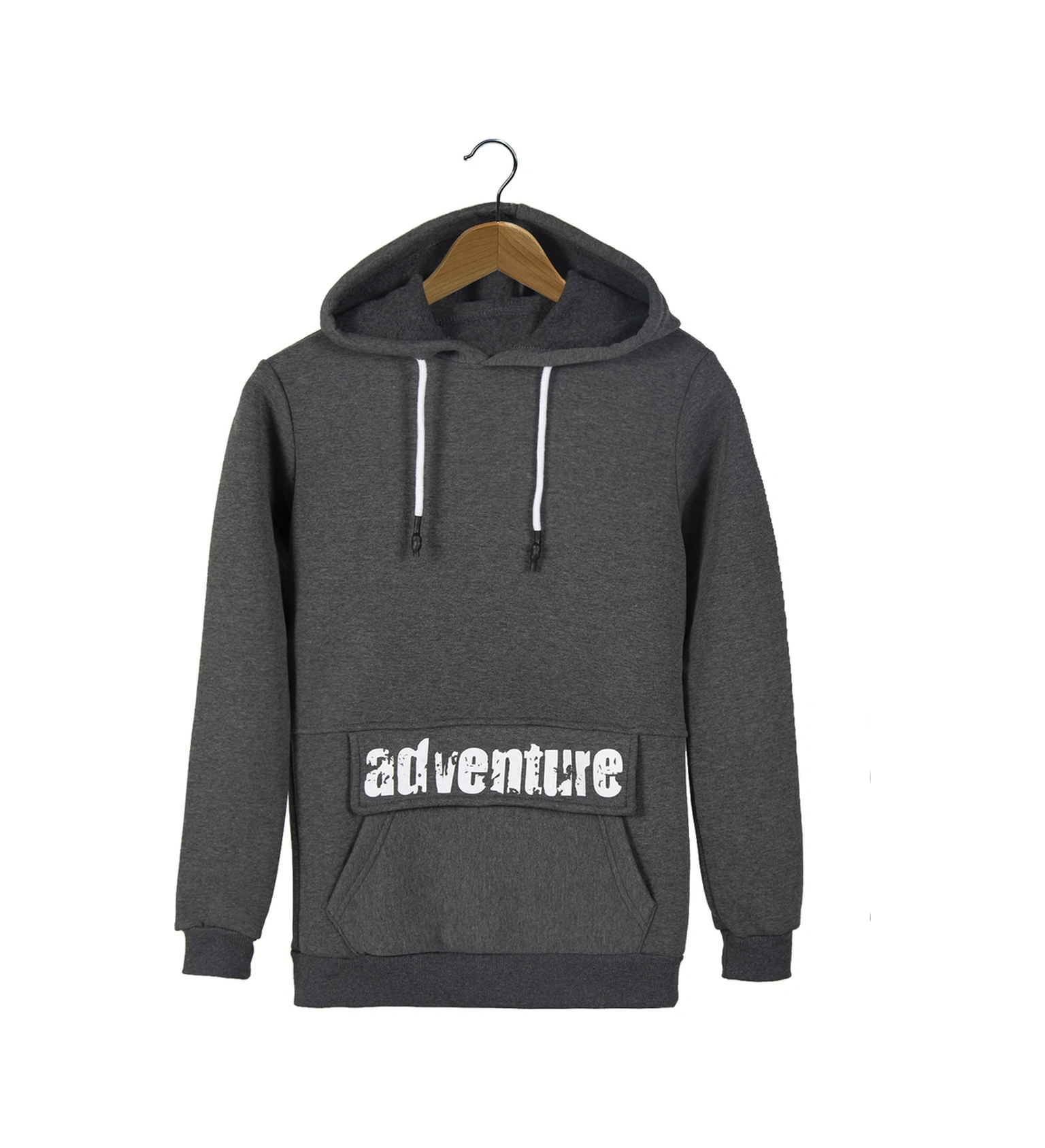 Veaven Erkek Füme Kanguru Cepli Uzun Kollu Kapşonlu Sweatshirt Vavn21k-5200429 Füme