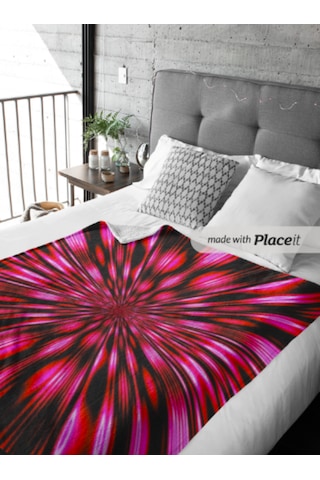 Tv Koltuk Yatak Battaniyesi 150 220cm Organik Polar Leke Tutmaz Kırmızı