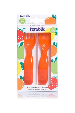 Tombik Kaşık-Çatal Seti Portakal