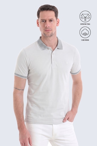 Hatemoğlu Gri Regular Fit Düz Polo Yaka Tişört 3536etc22c03 Ag1 Gri