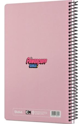 Mabbels The Powerpuff Girls Spiralli Not Defteri Pembe 80 Yaprak Çizgili 17x24cm Dft-388470