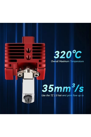 Leasetake Bambu Lab X1/x1c V2.0 İçin Hotend Yükseltme Sıcak Uç Baskı Kafası 3d Baskı Parçaları Bambulab X1 İçin