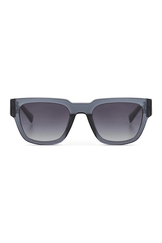 Hermossa Hm 1661 C3 52 Unisex Kare Şeffaf Mavi Kemik Güneş Gözlüğü
