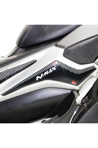 GP Kompozit Yamaha NMAX 125 / 155 2015-2020 Uyumlu Yan Pad Seti Siyah-Karbon
