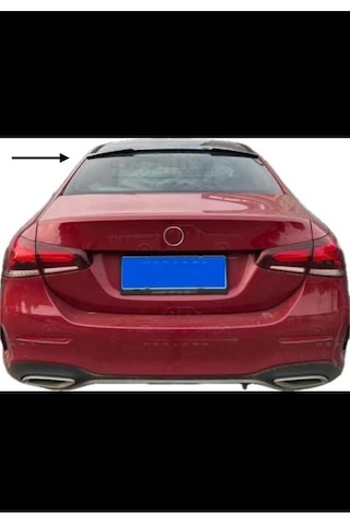 Mercedes W177 Uyumlu Cam Üstü Spoiler İthal Pianoblack Cam Üzeri Kanat