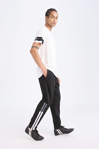 DeFactoFit Sporcu Jogger Eşofman Altı Slim Fit Dar Kesim Standart Paça Skuba Dalgıç Kumaş D0670AX24AUBK81