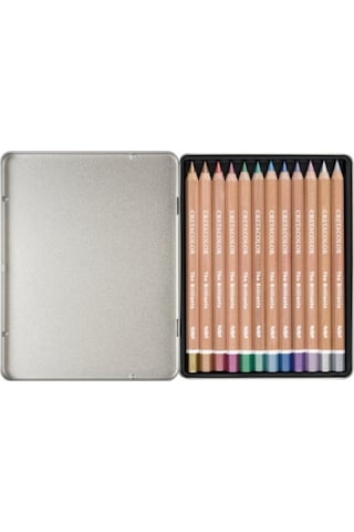 Cretacolor Megacolor Metalik Kalın Kuru Boya Kalemi Seti 12 Renk