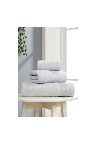 3lü Havlu Seti Ezgi A.gri 70x140 + 50x85 + 30x50 A.gri