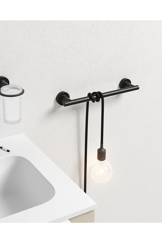 Tecno Black Havluluk, Uzun, 33 Cm - Mat Siyah Mat Siyah