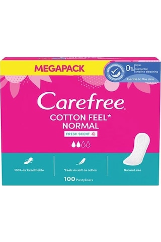Carefree Cotton Feel Normal Parfümlü Günlük Ped 100'lü