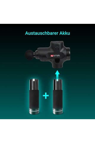Asvıva Mgn1 Physiovibe Pro Masaj Tabancası Ve Isıtma Başlıklı Masaj Tabancası, 7 Masaj Başlığı, Değiştirilebilir Pil 2400 Mah Ve Usb Şarj Fonksiyonu