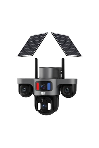 Miaxtreme 9mp Çift Solar Panel 7.5wx2 3 Senkron Lens Ip66 Sertifikalı Sensör Takip Yoosee Türkçe Solar Kamera