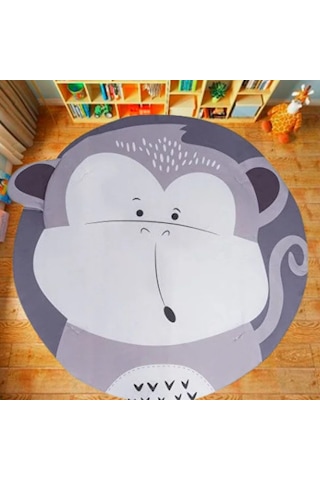Jusso Bigger Play Mat Oyun Halısı ve Oyun Matı Maymun 115 115 CM