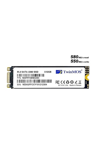 Twinmos 512gb Ngfffgbm2280 M.2 2280 Sata3 Ssd 580mb-550mb-s 3dnand Ssd Disk