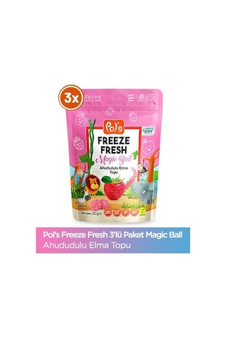 Pol's Freeze Fresh Magic Ball Ahududulu Elma 20 G X 3 Adet 20 G