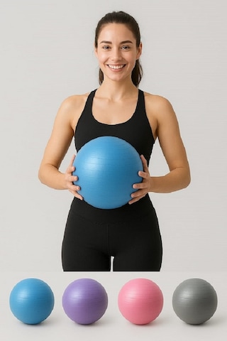 Pilates Topu Egzersiz Topu 25 Cm Küçük Boy Pilates Denge Topu