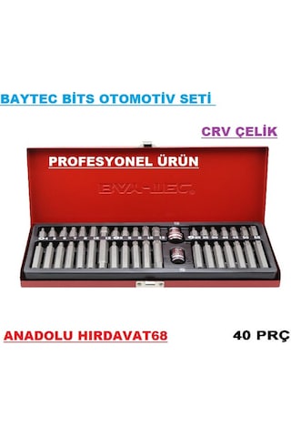 Msm S2çelik 40 Parça Otomativ Seti Bits Alyan Tork Seti Takımı
