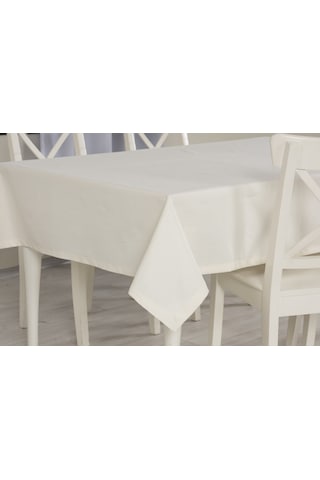 Düz Masa Örtüsü Krem